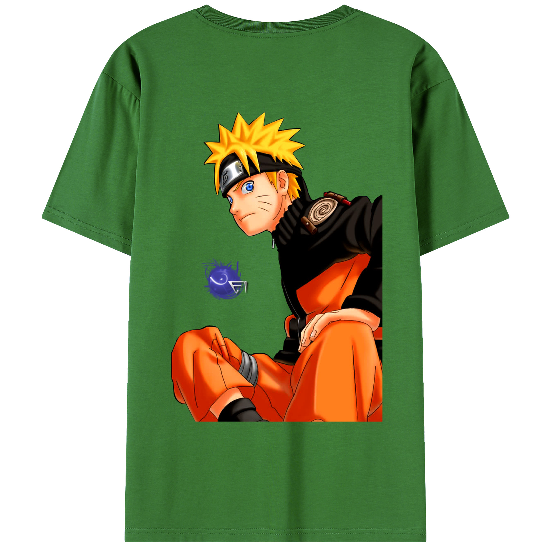 （画像用） NARUTO -ナルト- うずまき ナルト Uzumaki Naruto レディース半袖Tシャツ(バックプリント)